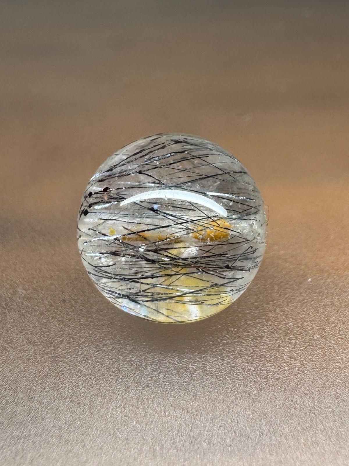 最強オーロラ水晶のフラーレン F103【14mm】レインボーオーラ 神聖幾何