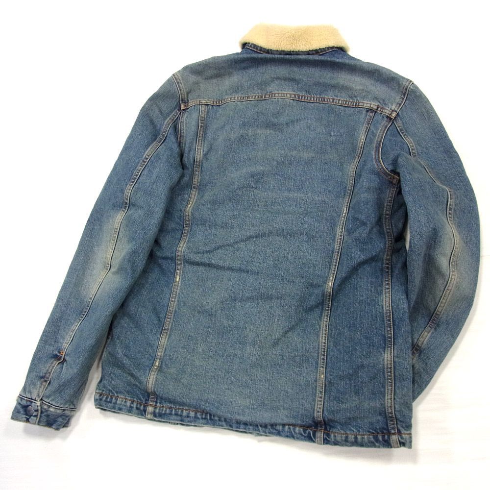 新品 定価5万円○Nudie Jeans 19AW シェルパ デニムジャケット 襟ボア
