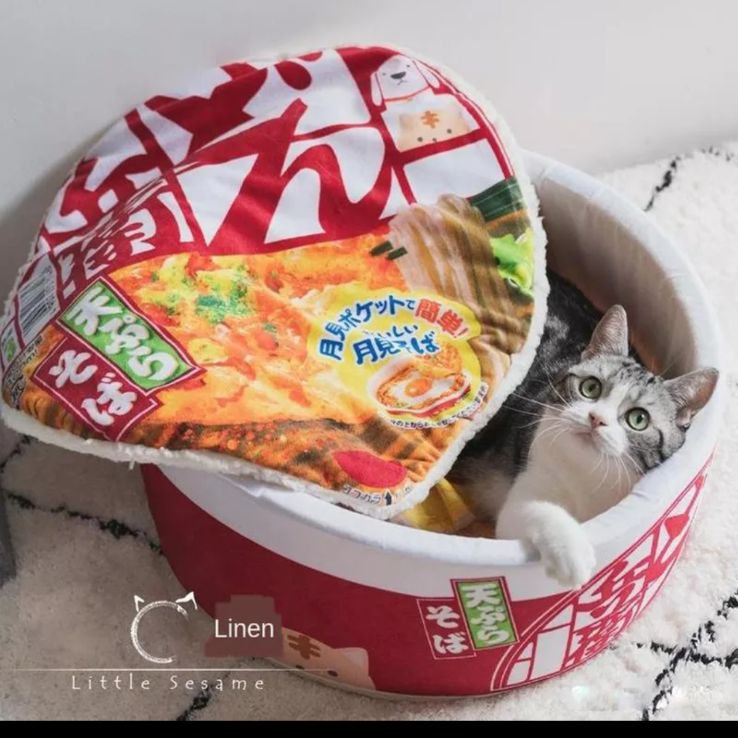 ペット ベッド 寝具 どん兵衛 おもしろ グッズ 犬 猫 マット - メルカリ