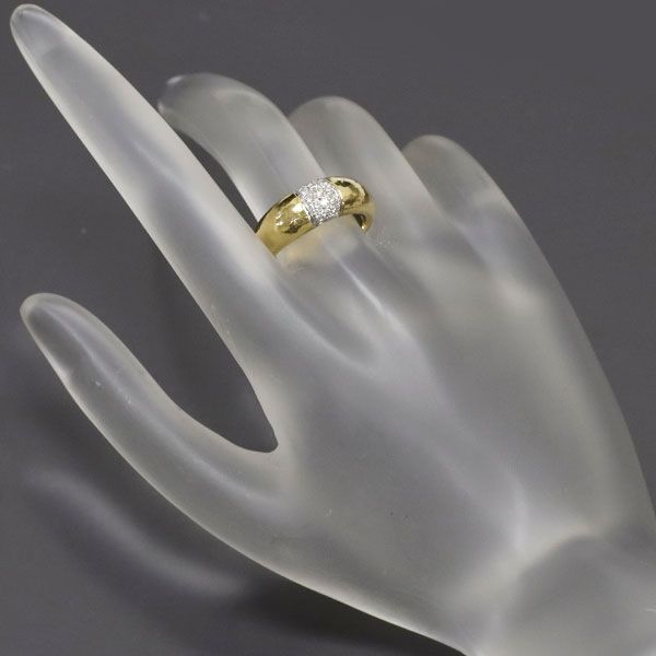 ヴェイド K18YG/WG ダイヤモンド リング 0.18ct - メルカリ 