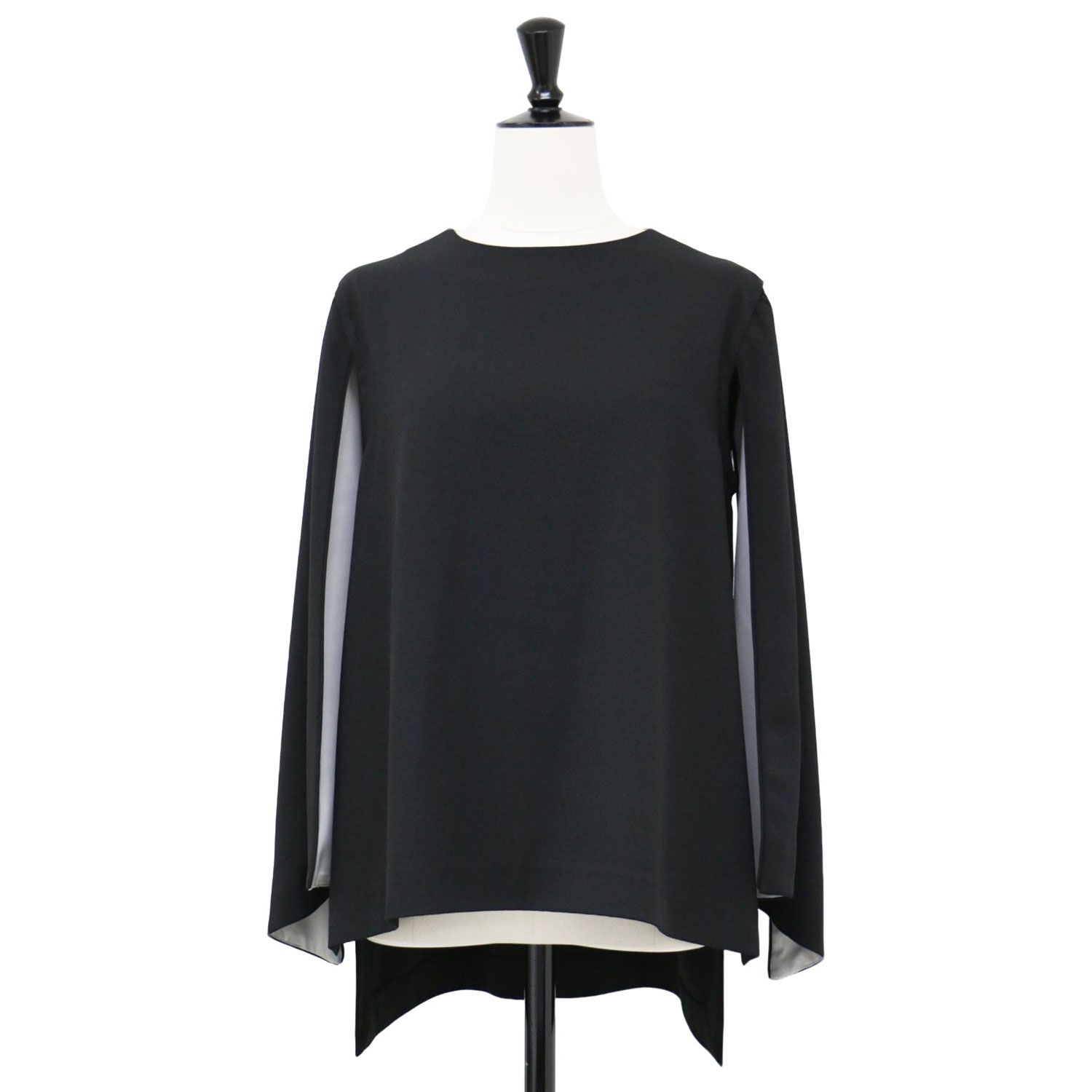 satoka ブラウス SATOKA サトカ ブラウス ブラック 黒 サイズ:FREE / ケープ風