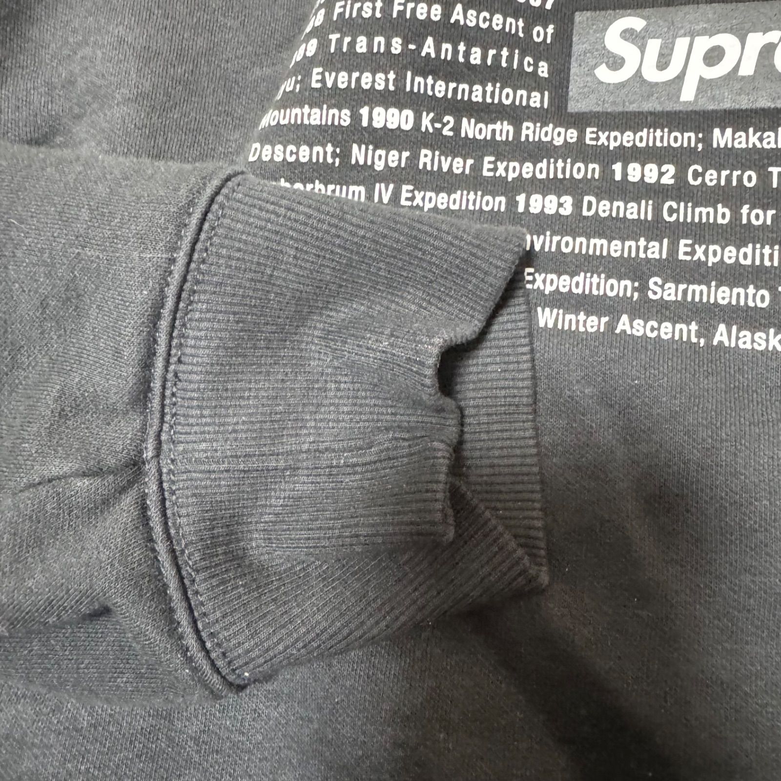 中古美品」 THE NORTH FACE × SUPREME 24SS GRAPHIC CREWNECK 