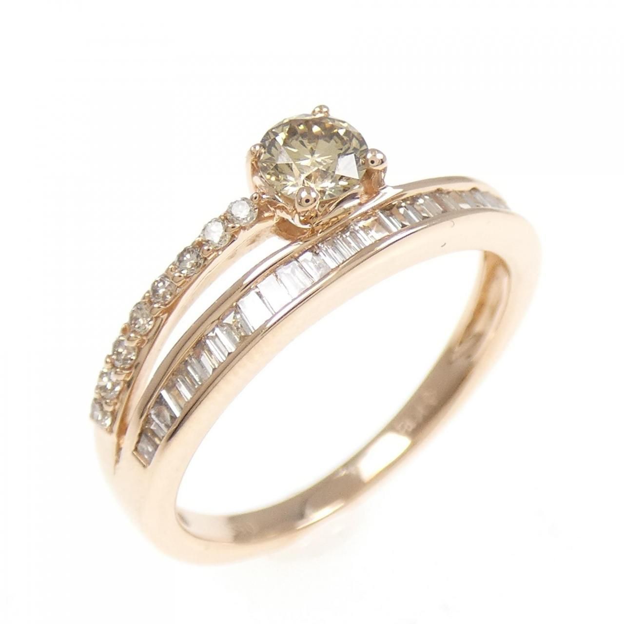 K18PG ダイヤモンド リング 0.53CT