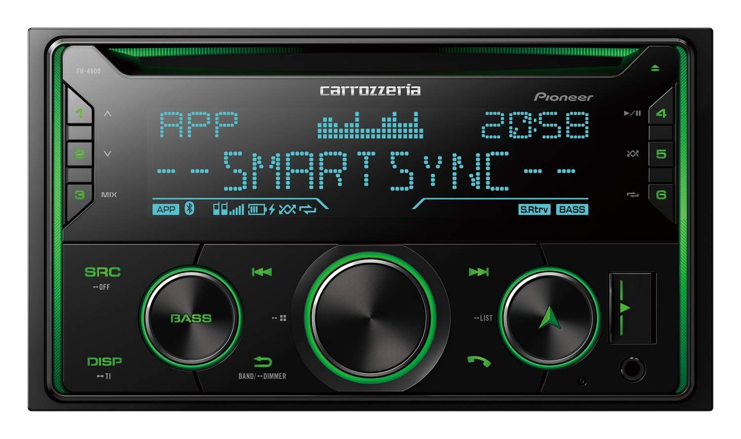 単品 Pioneer パイオニア オーディオ FH-4600 2D CD Bluetooth USB iPod iPhone AUX カロッツェリア