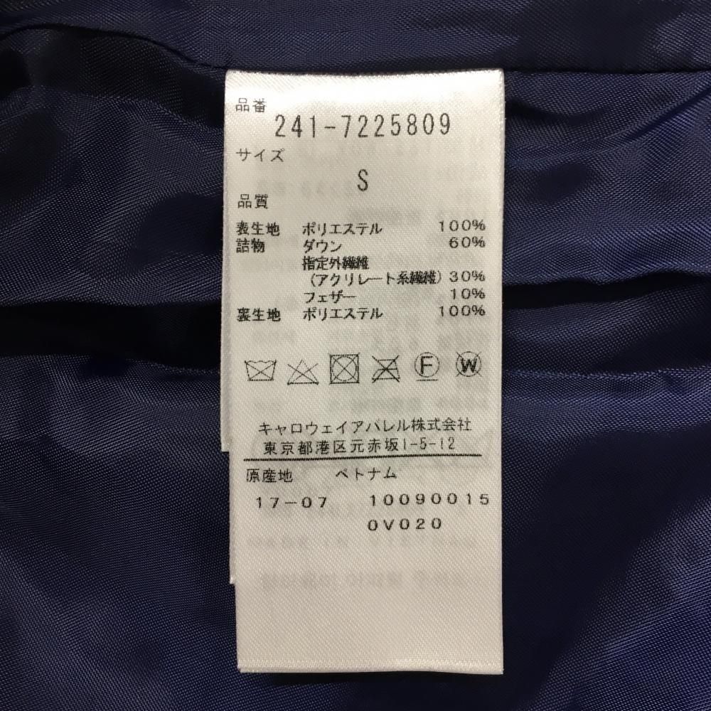 美品キャロウェイ ダウンスカート パープル ダイヤ柄 ロゴ刺しゅう
