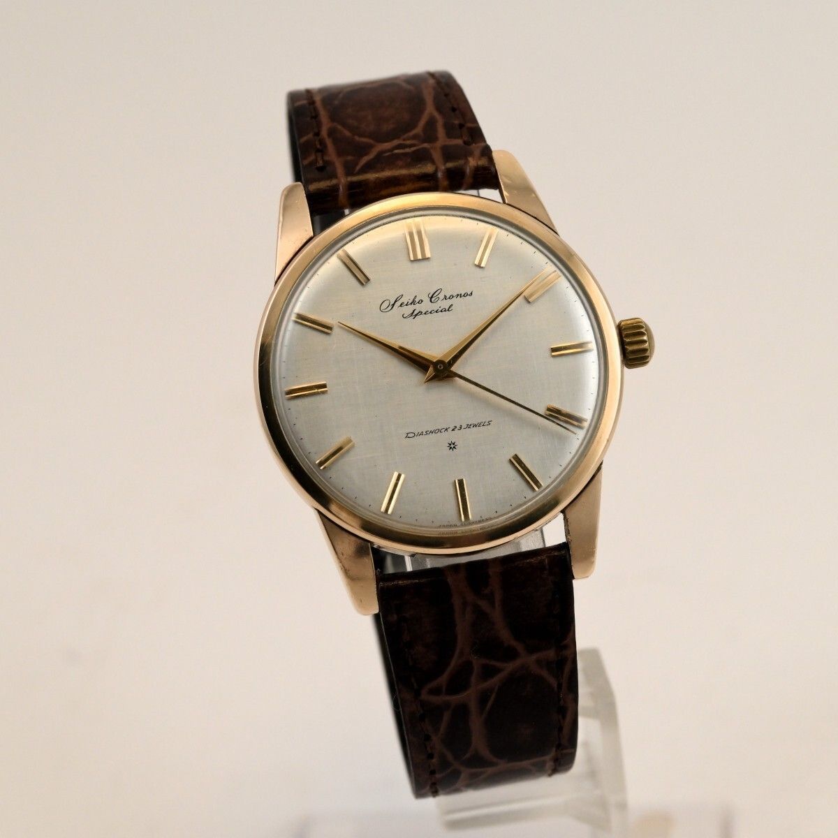 稼働 SEIKO Cronos Special セイコー クロノス 手巻き 金張 稼働 SEIKO Cronos Special セイコー クロノス 手巻き 金張 動作品