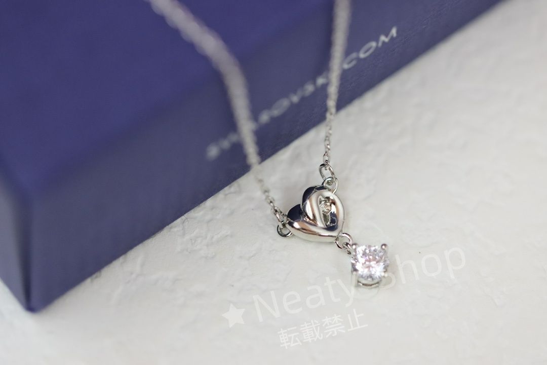 💗新品💗Swarovski  ファッショ永遠の愛シングルドリルロマンチック鎖骨ネックレス