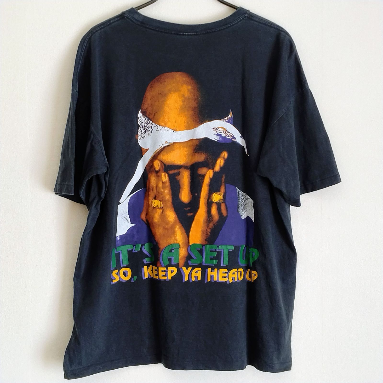 2Pac Tシャツ Keep Ya Head Up 2パック hiphop R&B kanye west fear of