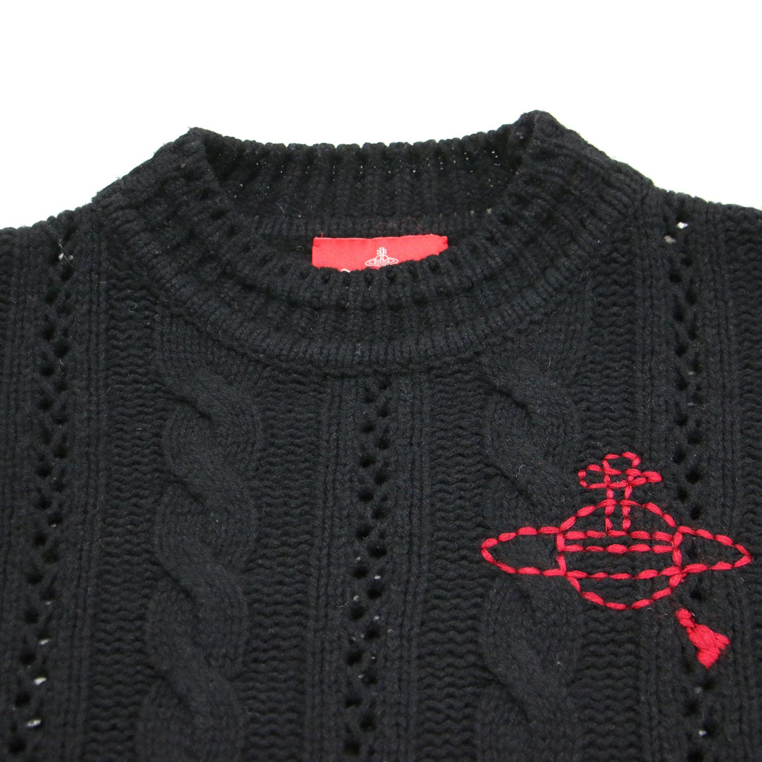 Vivienne Westwood RED LABEL ニット 黒 ブラック 2 vivienne westwood RED LABEL ヴィヴィアン ウエストウッド レッド