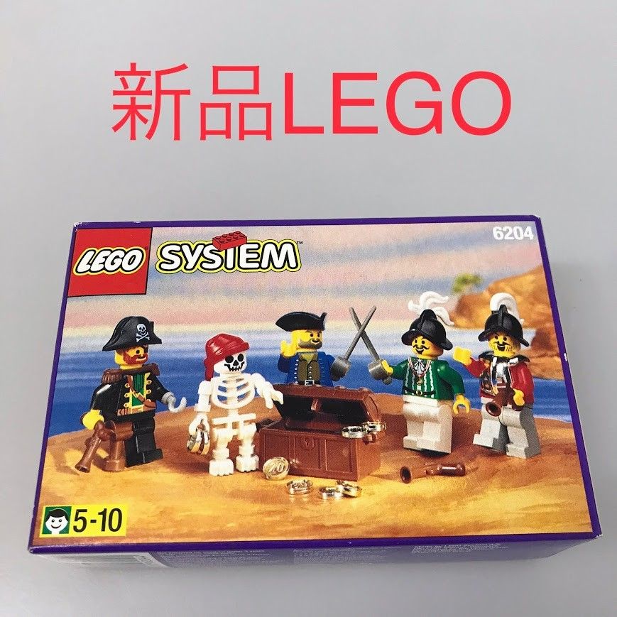 LEGO レゴ SYSTEM システム 6204 パイレーツ ミニフィグセット CT-460 レゴ 南海の勇者シリーズ 海賊 赤ひげ船長 海兵隊 ガイコツ 宝箱 金貨 コイン 372