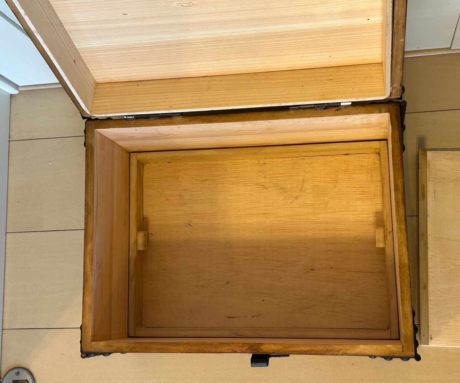 アンティーク調 銭箱 カラクリ二重底 注文