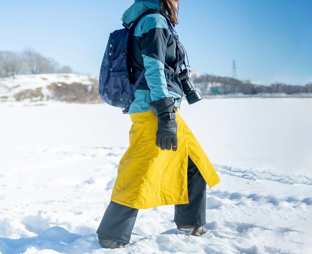 ミレー MILLET アウトドア BREATHEBARRIER PUFF SKIRT MIV01985 5190 MUSTARD