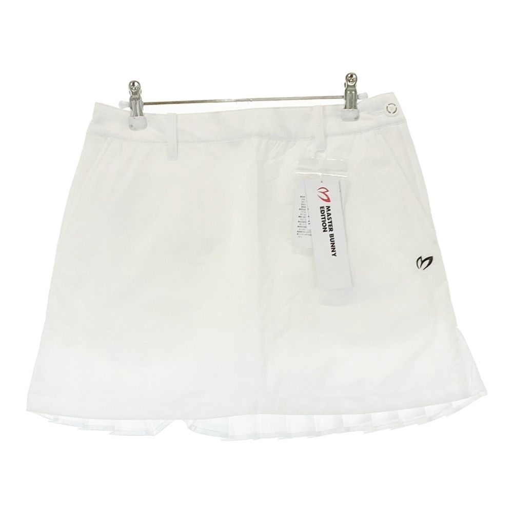 サイズ 0 MASTER BUNNY EDITION マスターバニーエディション 中綿スカート 裾プリーツ ホワイト系 240101493028 ゴルフウェア レディース ストスト
