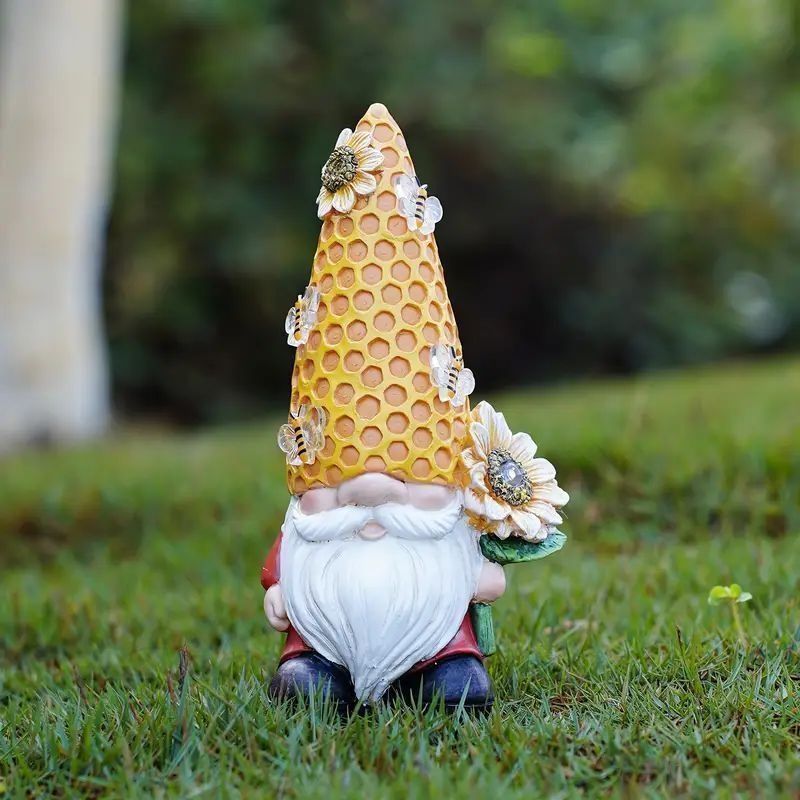 ノーム フィギア 小人 おじさん ライト ソーラー LED ランプ