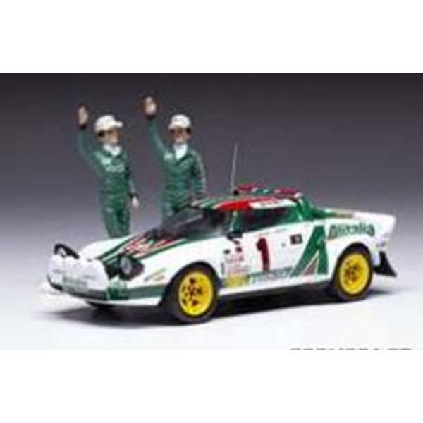 新品 IXO MODELS 1/43 ランチア ストラトス HF 1977年モンテカルロラリー優勝 #1 S.Munari/S.Maiga フィギュア付 完成品 SPRM00177 [佐川急便]