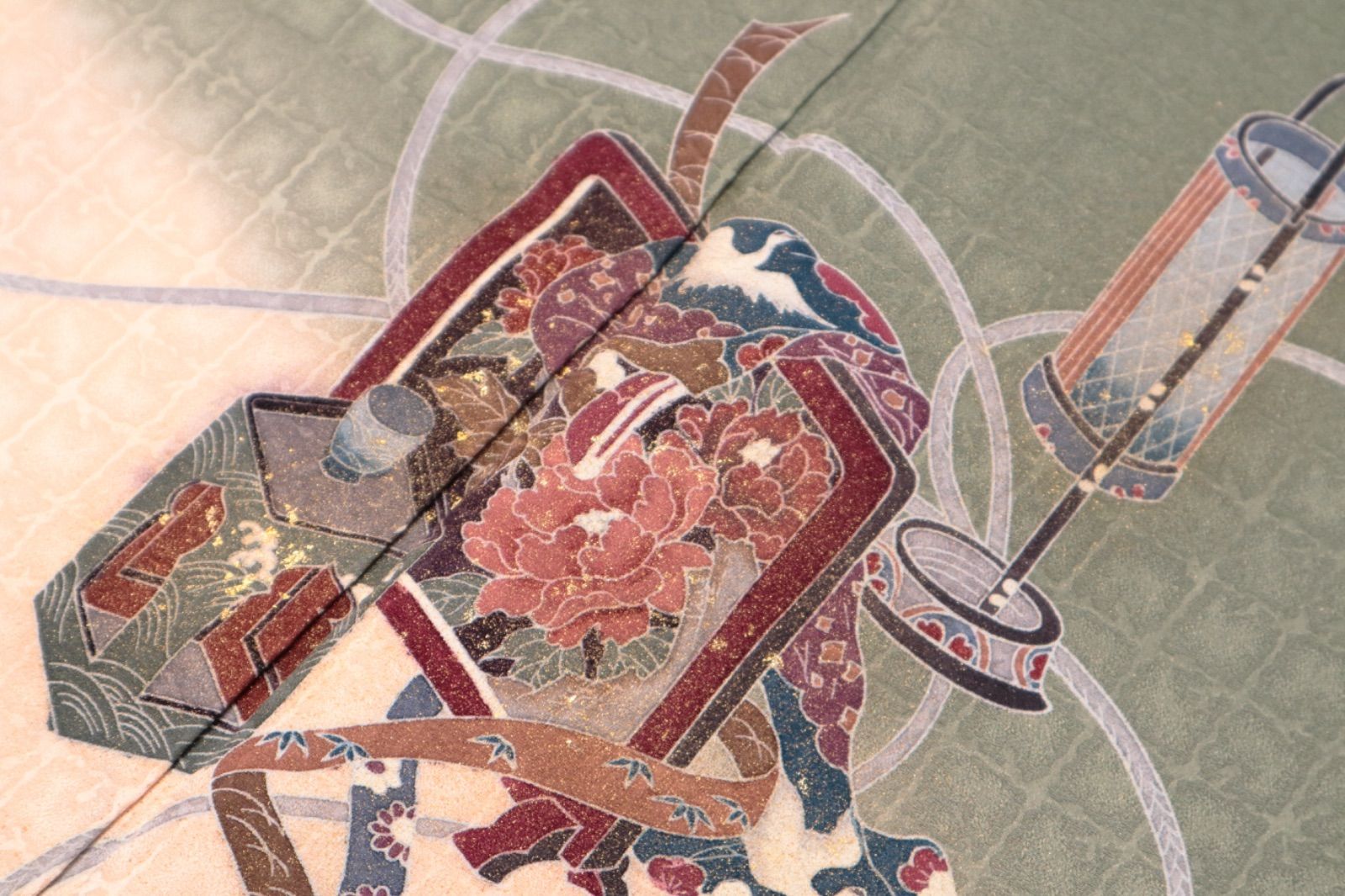 岩井茶地道長ボカシ几帳に紐