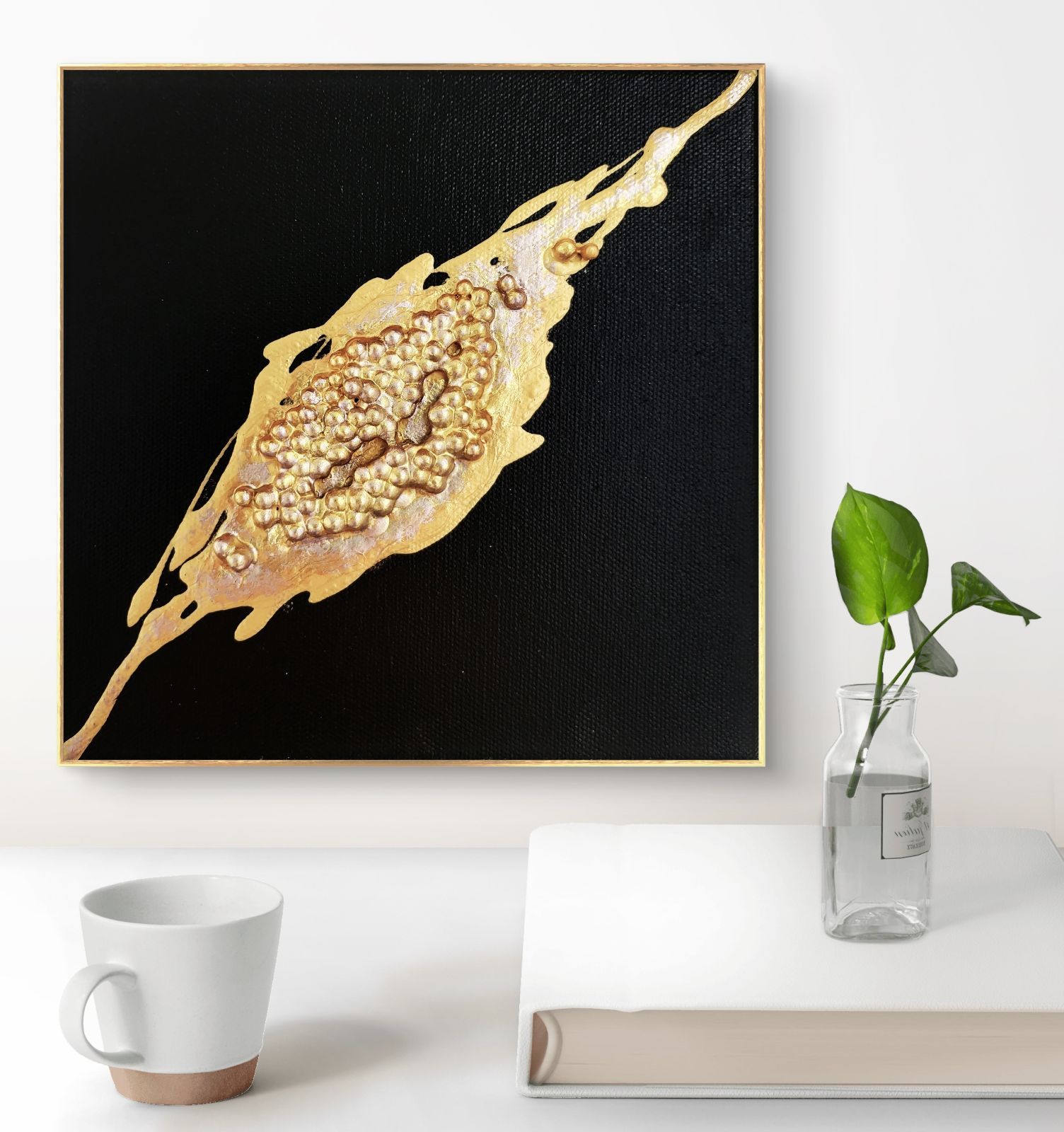 ビッグバンⅠ/ BigBangⅠ - テクスチャーアート キャンバス 18×18㎝ S0