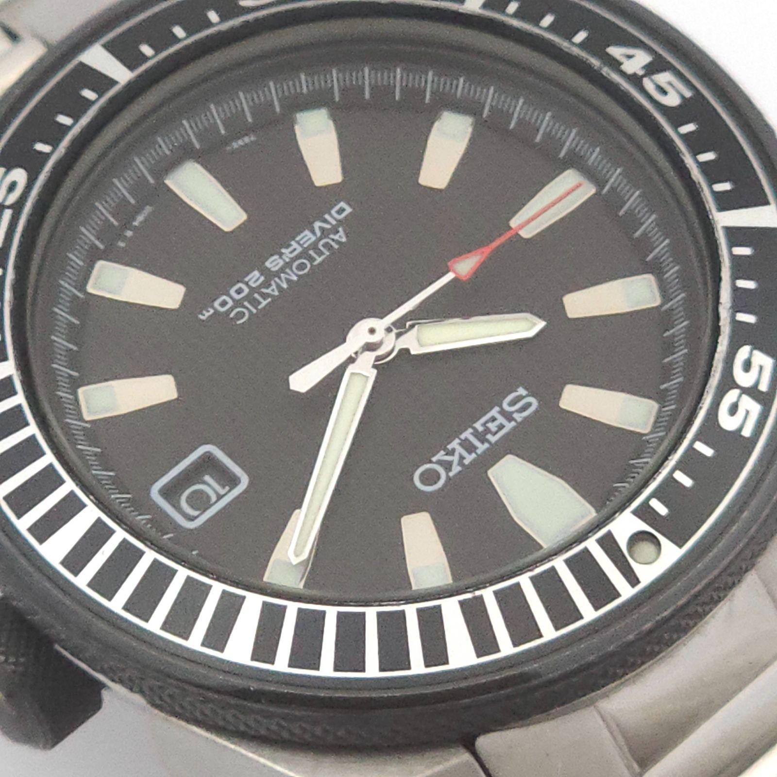 ☆本体良品 SEIKO セイコー ダイバーズ200m ブラックサムライ 7S35 