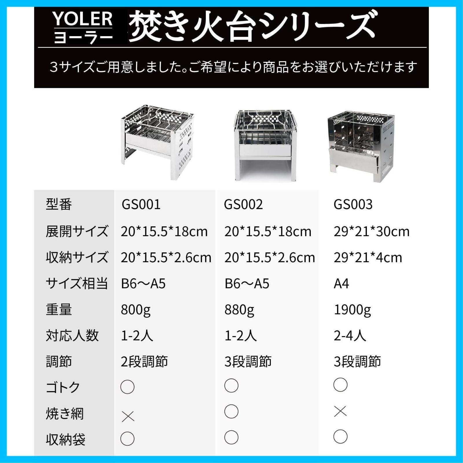 迅速発送】ヨーラー|YOLER 焚き火台 スマートフォールディングコンロ