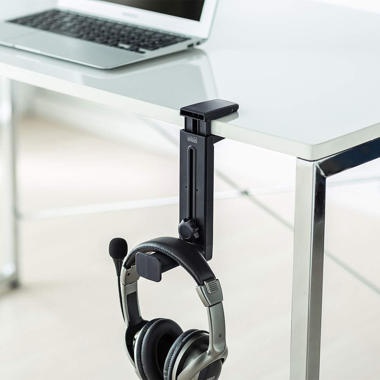 まもなく終了 PDA-STN25BK 高さ調節機能付き 黒 360度回転式2WAYヘッドホンスタンド サンワサプライ NEXPOTALLINN_EU