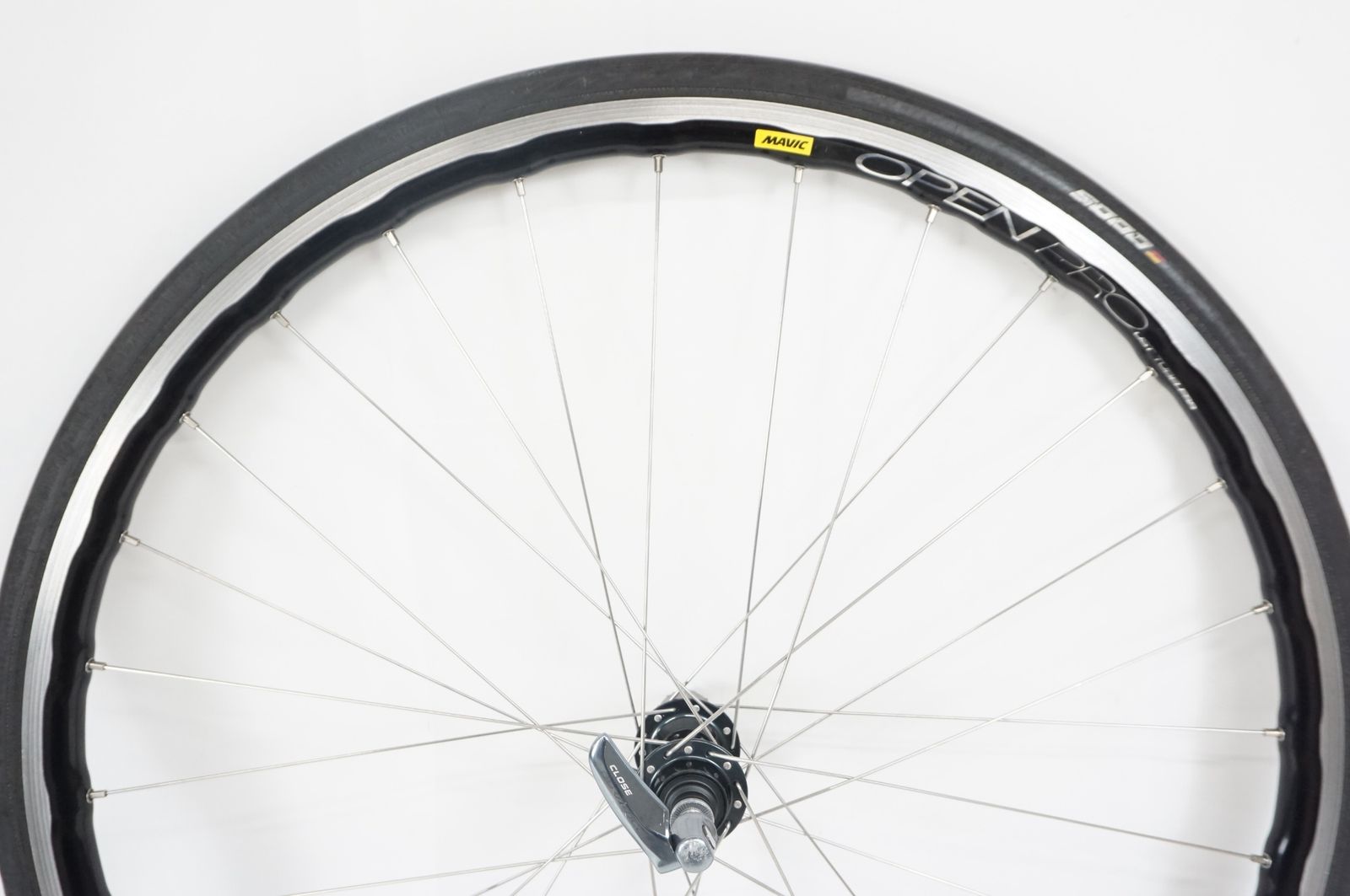 手組みホイール(カンパレコードハブにマビックリムオリジナル塗装700c