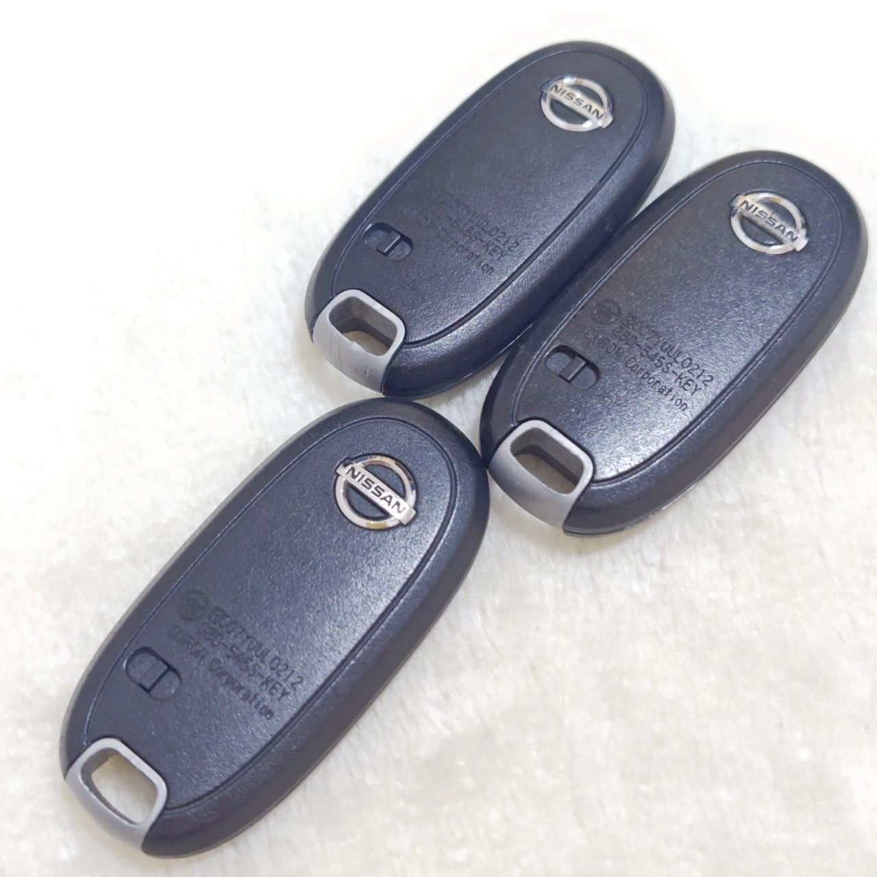 日産　純正スマートキー　スペアキー鍵2ボタン　9個まとめ売り007-AA0082 3949-000140.jpg