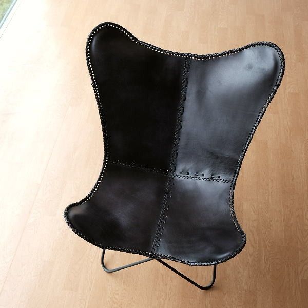 レザーチェア 本革 アイアン アンティーク レトロ 革製 椅子