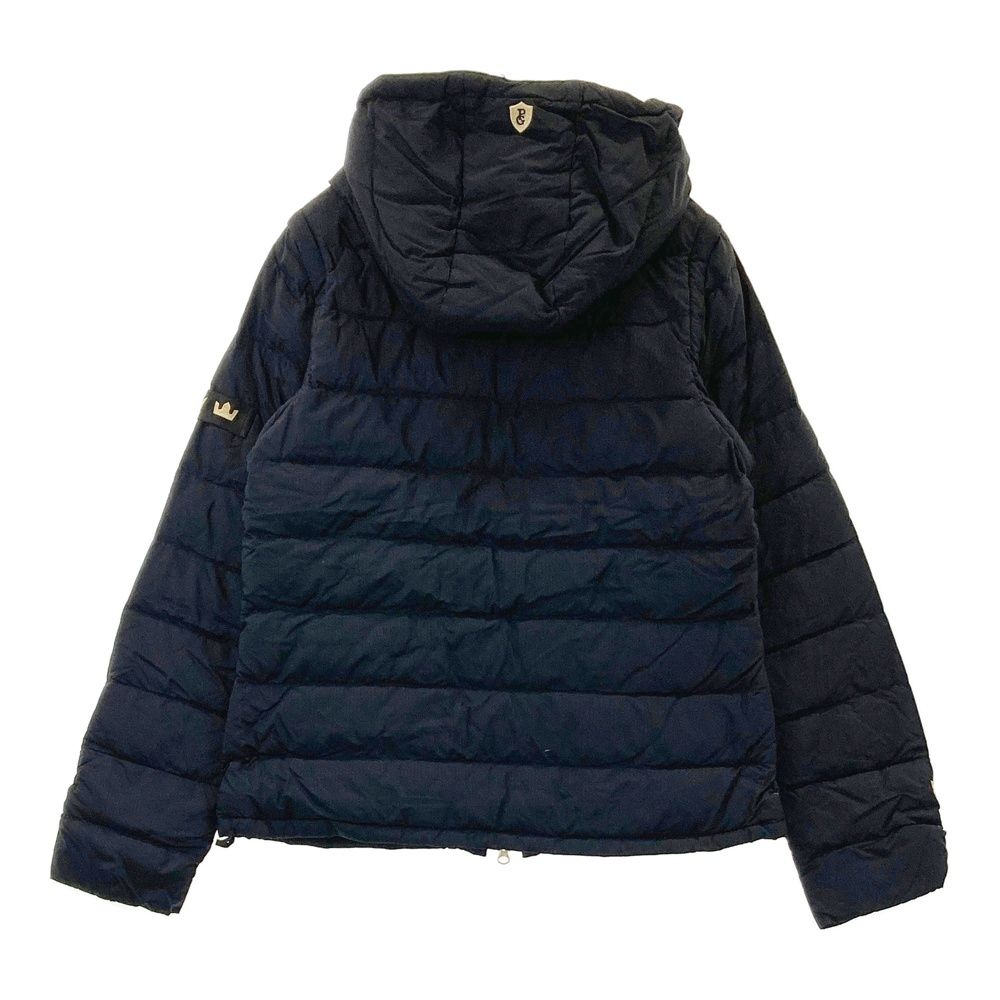 サイズ 2 PEARLY GATES パーリーゲイツ 2025年 フード着脱 2way ダウンジャケット 総柄 ブラック系 240101472104 ゴルフウェア レディース ストスト