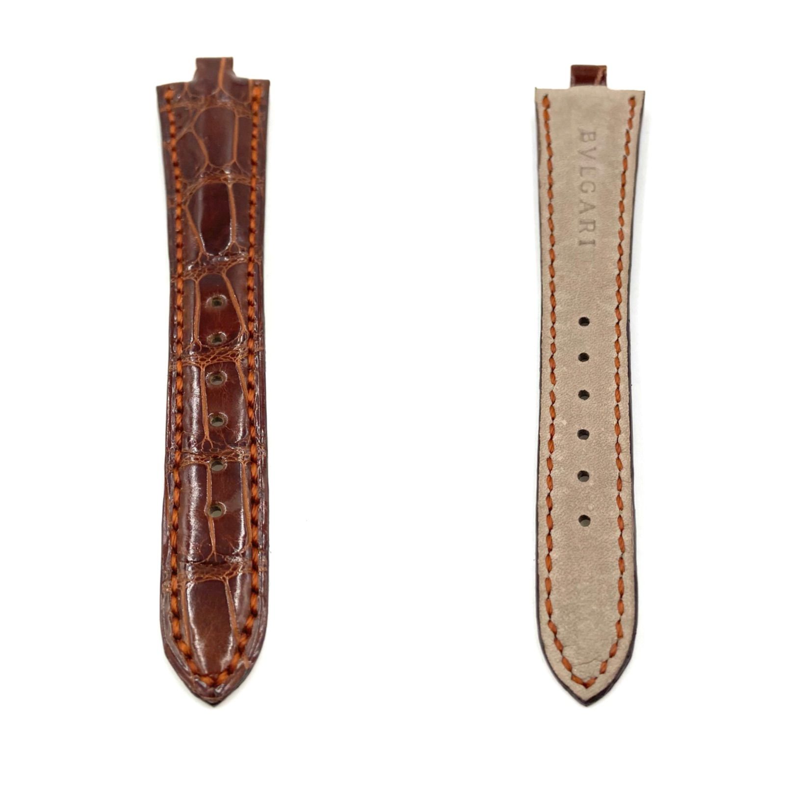 □未使用品□BVLGARI ブルガリ 腕時計替えベルト アリゲーター レザー 