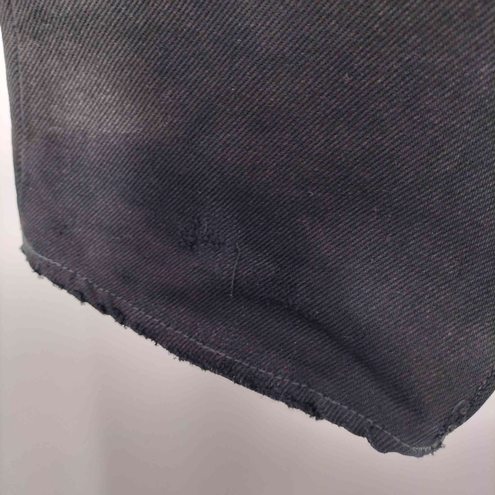 ユーズドフルギ USED古着 ダメージ＆リペア加工 ブラックデニム メンズ