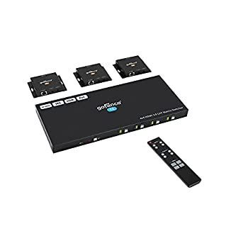 gofanco 4K 4x4 HDBaseT HDMI マトリックス - 4K|60Hz 4 2 0 4K|30Hz 1080p 3D HDMI 1.4 HDCP 2.2 EDID 4 入力 4 出力