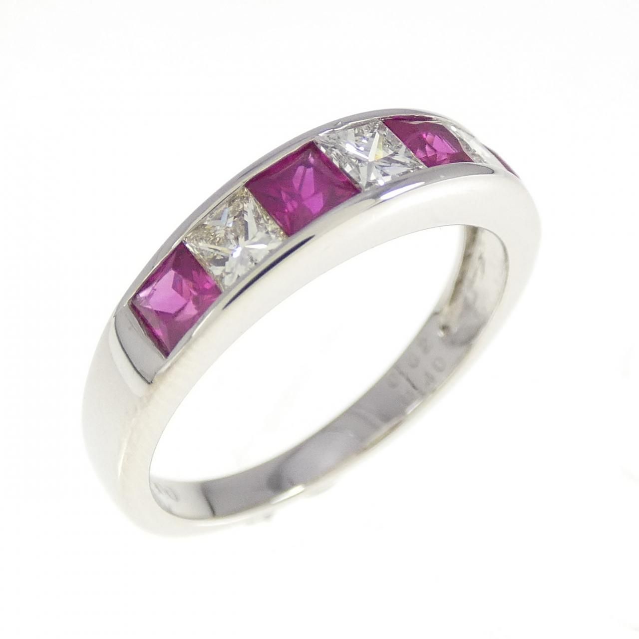 PT900 ルビー リング 0.62CT - メルカリ 