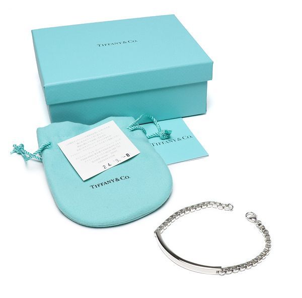 美品 ティファニー ベネチアン リンク ID ブレスレット Ag925 シルバー 直営店購入品 TIFFANY＆Co. - メルカリ