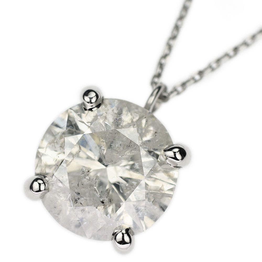 新品 Pt950/ Pt850 ダイヤモンド ペンダントネックレス 1.730ct