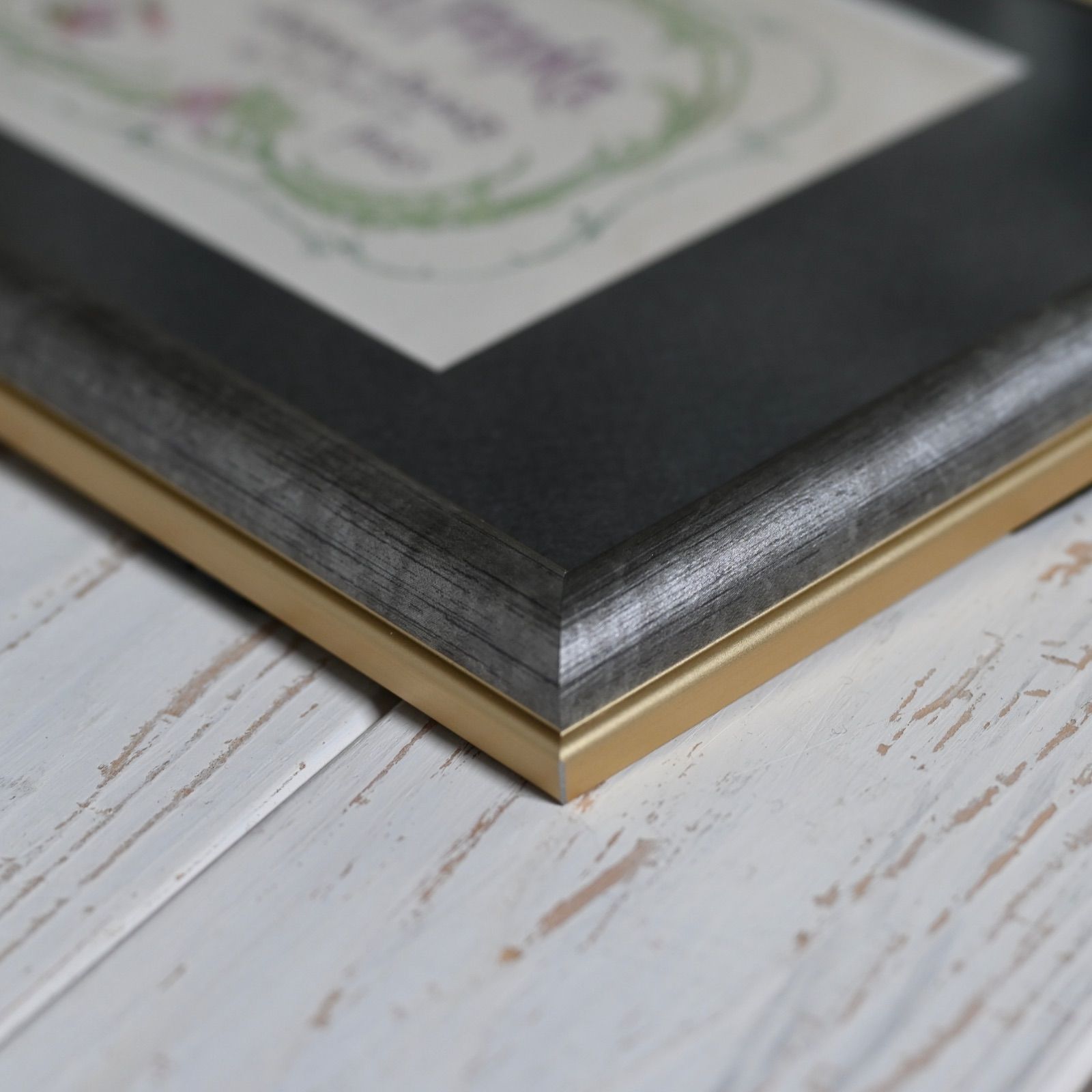 ヴィンテージフレーム「サボンラベル・スミレ」アンティークラベルと