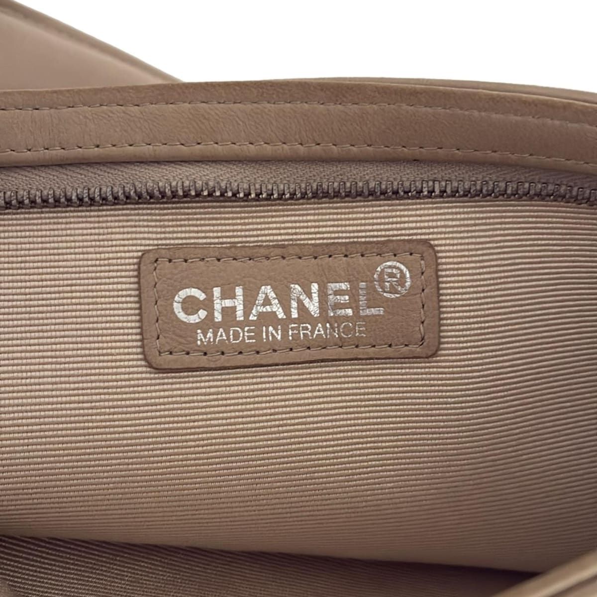 ベージュ ラムスキン