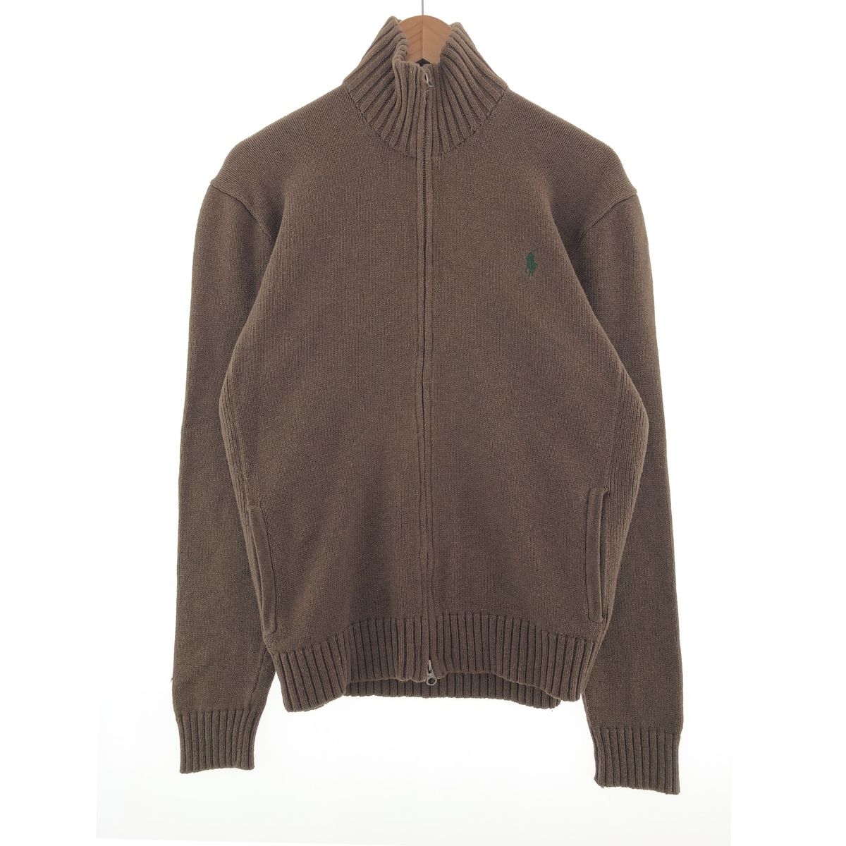 古着 ラルフローレン Ralph Lauren POLO by Ralph Lauren コットンニットフルジップセーター メンズM /taa000104 【中古】/taa000104