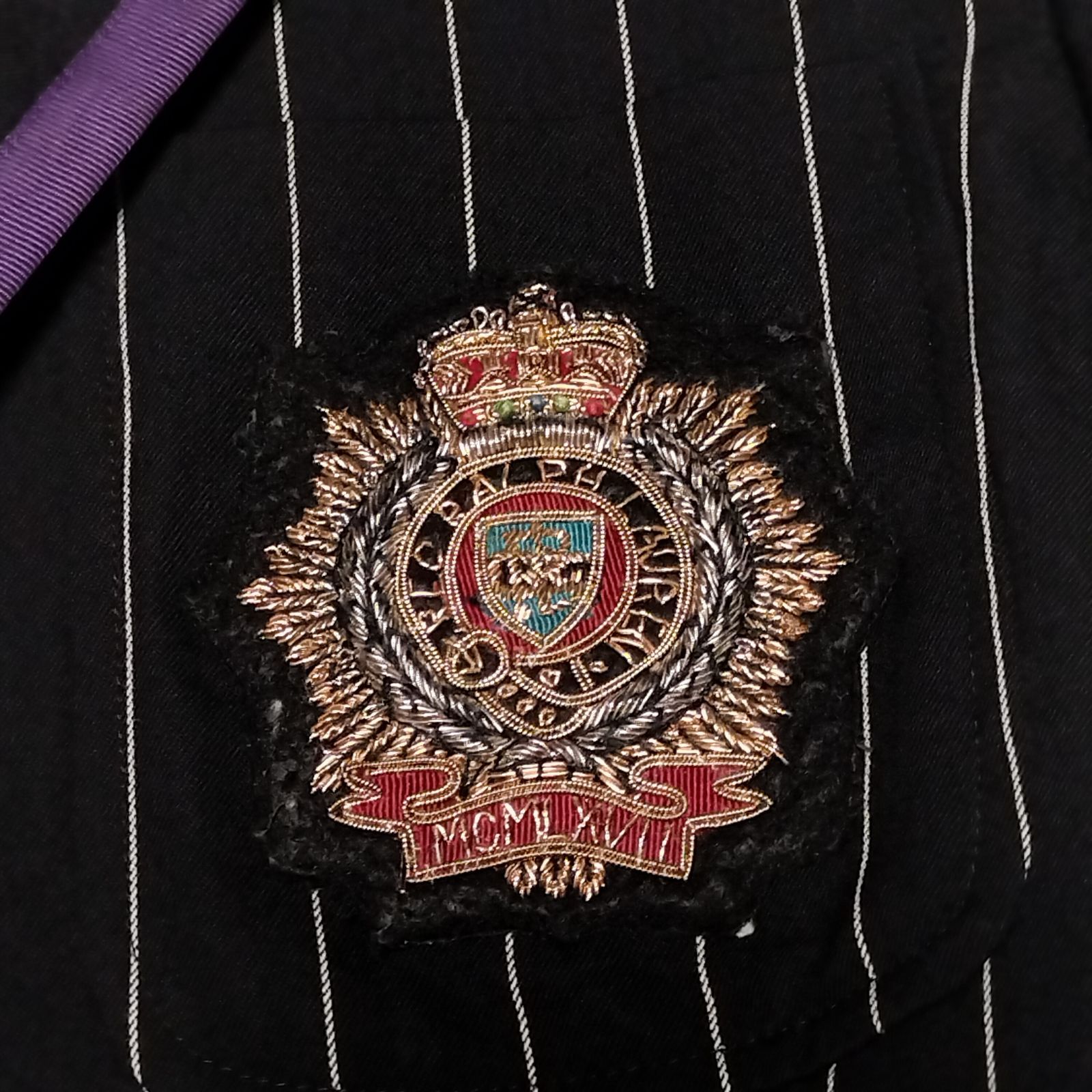 POLO RALPH LAUREN テーラードジャケット Sサイズ ワッペン POLO RALPH LAUREN by ポロバイラルフローレン ワッペン