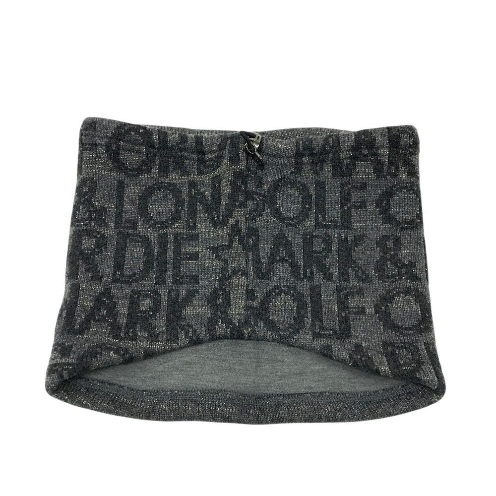 MARK-LONA マークアンドロナ ニット ネックウォーマー ロゴ総柄 グレー系 240101524979 ゴルフウェア ストスト