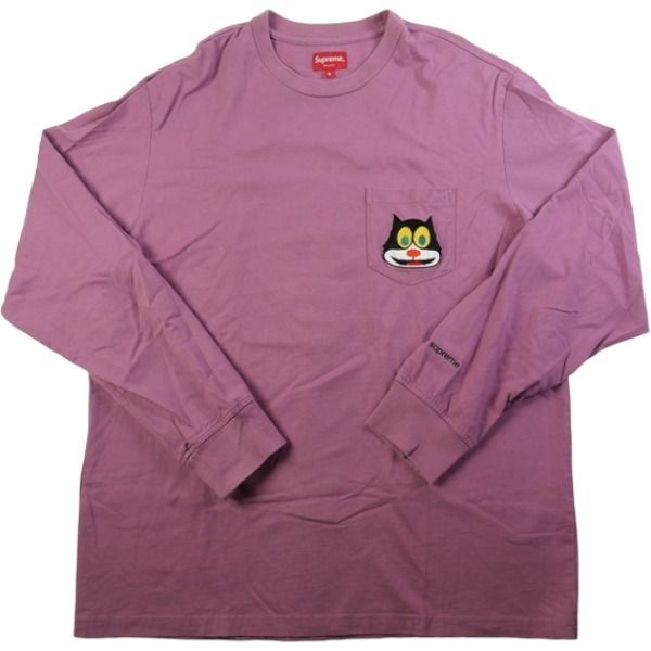 Supreme Cat L/S Tee Mサイズ - Tシャツ/カットソー(七分/長袖)