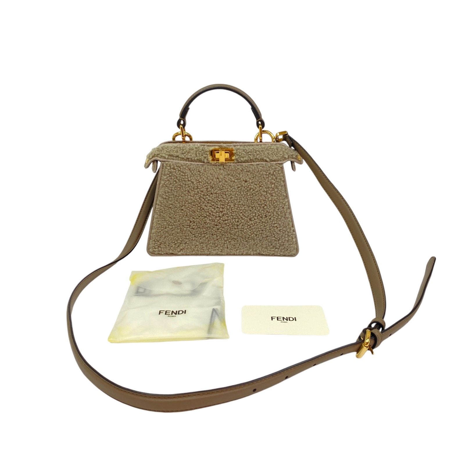 未使用 フェンディ FENDI レディース ピーカブー アイシーユー 