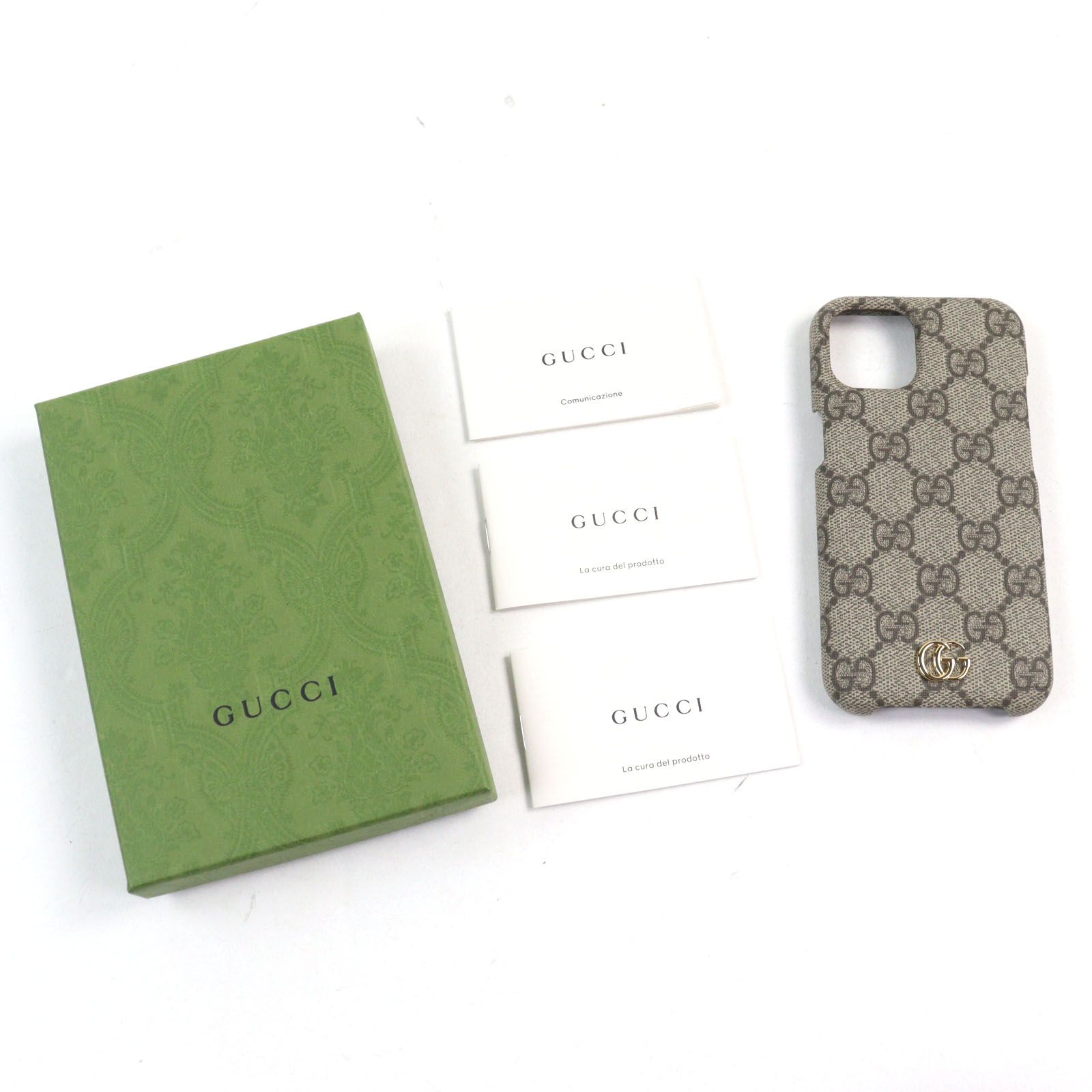 極美品】GUCCI GGスプリームiPhone13Pro ケース GGマーモント 極美品