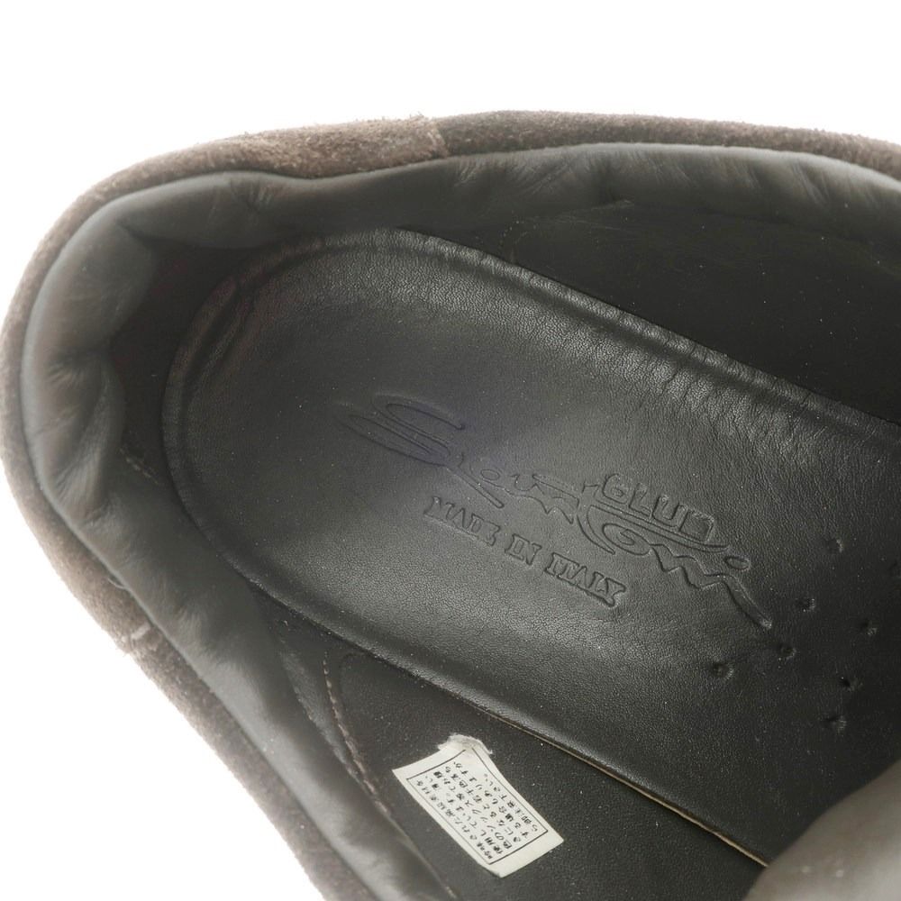 中古】サントーニ Santoni スエードレザー スニーカー ダークブラウン