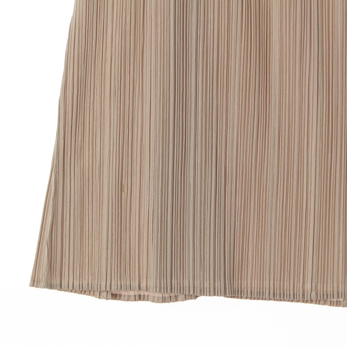 プリーツプリーズ イッセイミヤケ ロング スカート ボトムス PP31-JG186 ベージュ 5 GULLKHAN_COM