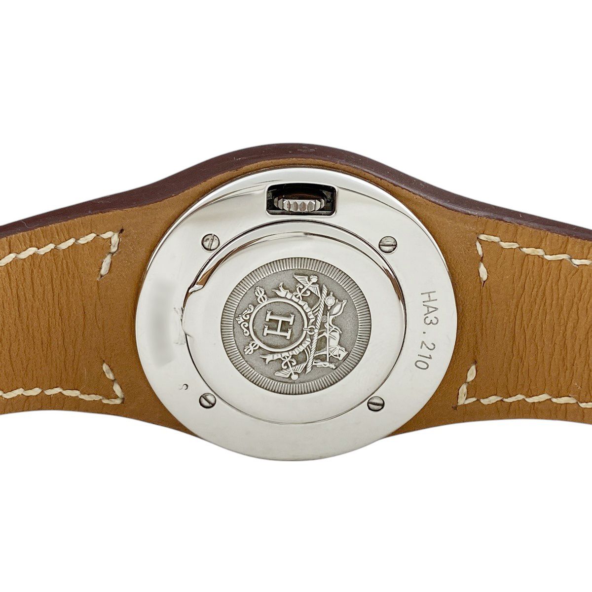 エルメス HERMES アーネ HA3.210 腕時計 SS レザー クォーツ ホワイト