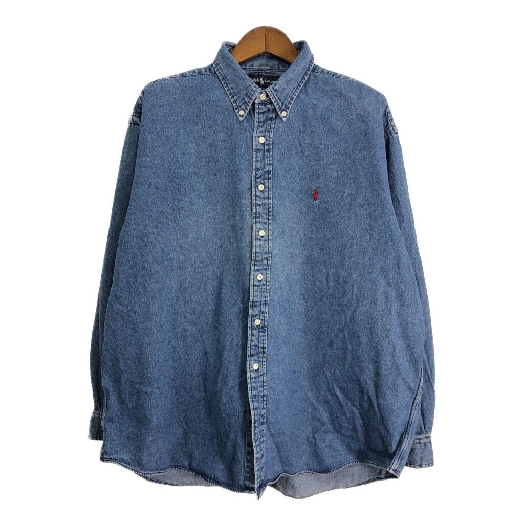 90年代 RALPH LAUREN ラルフローレン BLAIRE ボタンダウン デニム