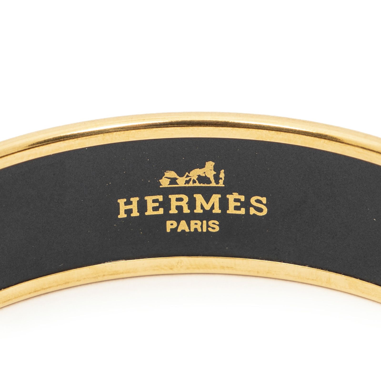 エルメスエナメルバングルピンク 金金メッキA