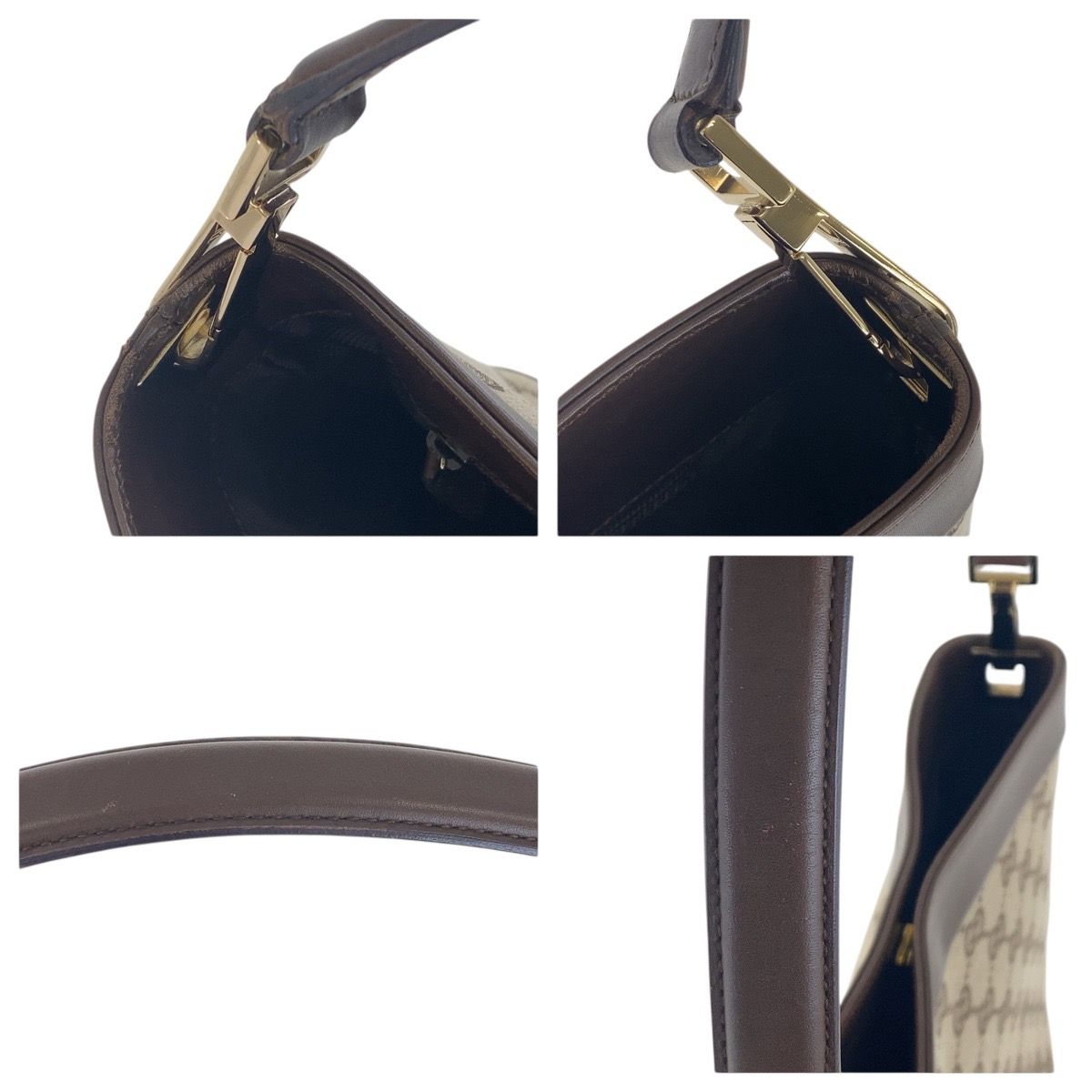 美品 GUCCI グッチ ベージュ ブラウン ゴールド金具 GG 美品 GUCCI グッチ ベージュ ブラウン ゴールド金具 GG