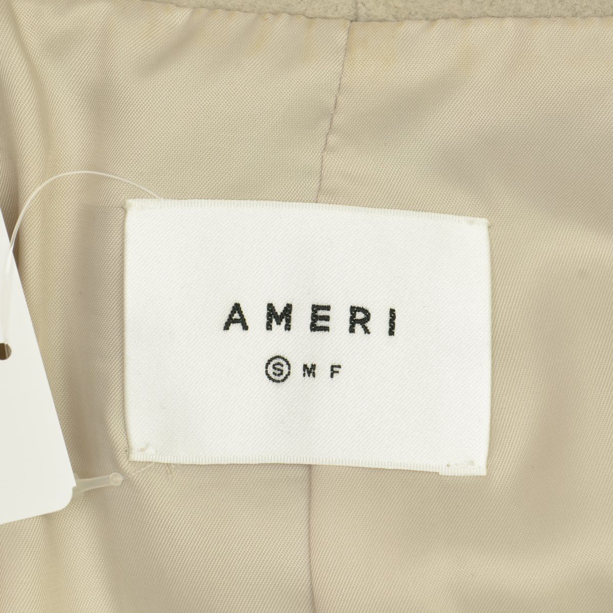 S【AMERI VINTAGE】21AW 01120750600 EMBROIDERY BIG COLLAR COAT エン 