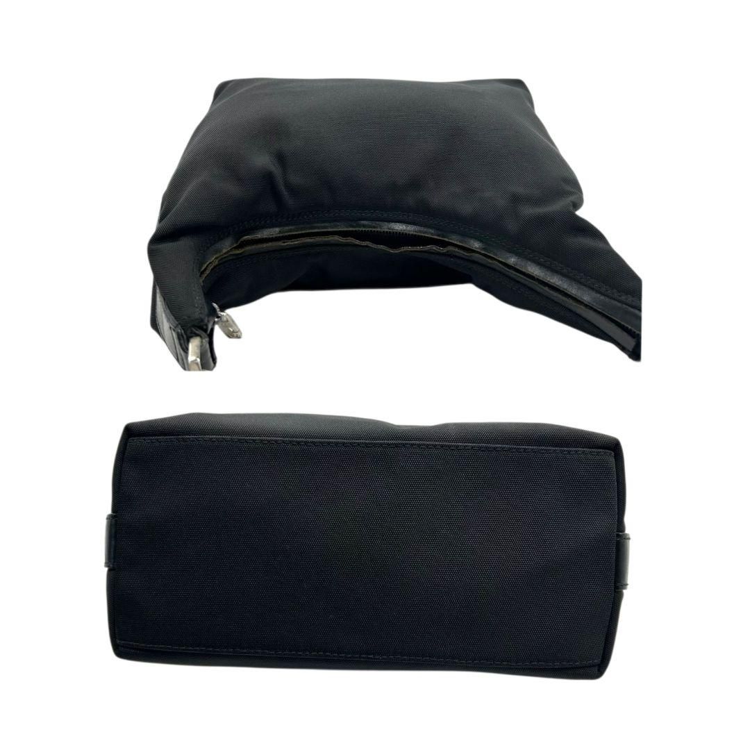 グッチ ハンドバッグ 黒 ワンショルダー ナイロン レザー GUCCI トート  